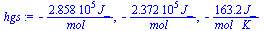 `+`(`-`(`/`(`*`(0.2858e6, `*`(J_)), `*`(mol_)))), `+`(`-`(`/`(`*`(0.2372e6, `*`(J_)), `*`(mol_)))), `+`(`-`(`/`(`*`(163.2, `*`(J_)), `*`(mol_, `*`(K_)))))