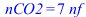 nCO2 = `+`(`*`(7, `*`(nf)))