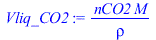 `/`(`*`(nCO2, `*`(M)), `*`(rho))