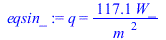 q = `+`(`/`(`*`(117.1, `*`(W_)), `*`(`^`(m_, 2))))