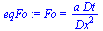 Fo = `/`(`*`(a, `*`(Dt)), `*`(`^`(Dx, 2)))