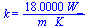k = `+`(`/`(`*`(18., `*`(W_)), `*`(m_, `*`(K_))))