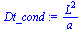`/`(`*`(`^`(L, 2)), `*`(a))