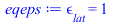 epsilon[lat] = 1