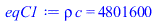 `*`(rho, `*`(c)) = 4801600
