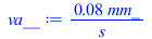 `+`(`/`(`*`(0.7815247546e-1, `*`(mm_)), `*`(s_)))