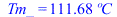 Tm_ = `+`(`*`(111.6756628, `*`(C)))