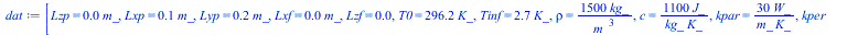 [Lzp = `+`(`*`(0.5e-2, `*`(m_))), Lxp = `+`(`*`(.1, `*`(m_))), Lyp = `+`(`*`(.2, `*`(m_))), Lxf = `+`(`*`(0.2e-2, `*`(m_))), Lzf = 0.2e-1, T0 = `+`(`*`(296.15, `*`(K_))), Tinf = `+`(`*`(2.7, `*`(K_)))...