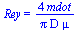 Rey = `+`(`/`(`*`(4, `*`(mdot)), `*`(Pi, `*`(D, `*`(mu)))))