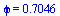 phi = .7046