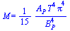 M = `+`(`/`(`*`(`/`(1, 15), `*`(A[P], `*`(`^`(T, 4), `*`(`^`(Pi, 4))))), `*`(`^`(B[P], 4))))
