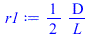 `+`(`/`(`*`(`/`(1, 2), `*`(D)), `*`(L)))