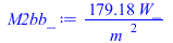 `+`(`/`(`*`(179.1772847, `*`(W_)), `*`(`^`(m_, 2))))