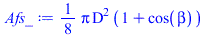 `+`(`*`(`/`(1, 8), `*`(Pi, `*`(`^`(D, 2), `*`(`+`(1, cos(beta)))))))