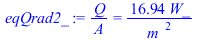 `/`(`*`(Q), `*`(A)) = `+`(`/`(`*`(16.93853809, `*`(W_)), `*`(`^`(m_, 2))))