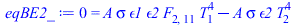 0 = `+`(`*`(A, `*`(sigma, `*`(epsilon1, `*`(epsilon2, `*`(F[2, 11], `*`(`^`(T[1], 4))))))), `-`(`*`(A, `*`(sigma, `*`(epsilon2, `*`(`^`(T[2], 4)))))))