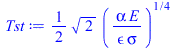 `+`(`*`(`/`(1, 2), `*`(`^`(2, `/`(1, 2)), `*`(`^`(`/`(`*`(alpha, `*`(E)), `*`(epsilon, `*`(sigma))), `/`(1, 4))))))