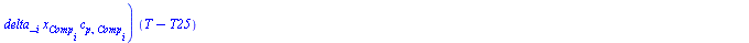q[s] = `+`(`*`(a, `*`(c[p, fuel, mol], `*`(`+`(Tef, `-`(T25))))), `*`(b, `*`(c[pa], `*`(`+`(Tea, `-`(T25))))), `*`(c, `*`(h[e, H2O])), `*`(d, `*`(c[p, O2], `*`(`+`(Te, `-`(T25))))), `*`(a, `*`(PCI_)),...