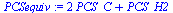`+`(`*`(2, `*`(PCS_C)), PCS_H2)