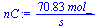 `+`(`/`(`*`(70.83, `*`(mol_)), `*`(s_)))