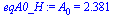 A[0] = 2.381