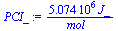 `+`(`/`(`*`(0.5074e7, `*`(J_)), `*`(mol_)))