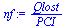 `/`(`*`(Qlost), `*`(PCI))