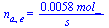 n[a, e] = `+`(`/`(`*`(0.58e-2, `*`(mol_)), `*`(s_)))