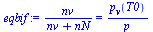 `/`(`*`(nv), `*`(`+`(nv, nN))) = `/`(`*`(p[v](T0)), `*`(p))
