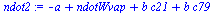 `+`(`-`(a), ndotWvap, `*`(b, `*`(c21)), `*`(b, `*`(c79)))