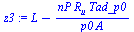 `+`(L, `-`(`/`(`*`(nP, `*`(R[u], `*`(Tad_p0))), `*`(p0, `*`(A)))))