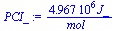 `+`(`/`(`*`(4967008.179, `*`(J_)), `*`(mol_)))