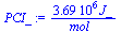 `+`(`/`(`*`(3686830.3608685972127, `*`(J_)), `*`(mol_)))
