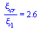 `/`(`*`(xi[cr]), `*`(xi[1])) = 2.6