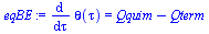 diff(theta(tau), tau) = `+`(Qquim, `-`(Qterm))
