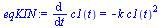 diff(c1(t), t) = `+`(`-`(`*`(k, `*`(`^`(c1(t), 2)))))