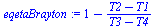 `+`(1, `-`(`/`(`*`(`+`(T2, `-`(T1))), `*`(`+`(T3, `-`(T4))))))