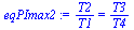 `/`(`*`(T2), `*`(T1)) = `/`(`*`(T3), `*`(T4))