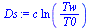 `*`(c, `*`(ln(`/`(`*`(Tw), `*`(T0)))))