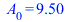 A[0] = 9.5