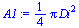 `+`(`*`(`/`(1, 4), `*`(Pi, `*`(`^`(Di, 2)))))