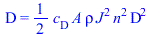 D = `+`(`*`(`/`(1, 2), `*`(c[D], `*`(A, `*`(rho, `*`(`^`(J, 2), `*`(`^`(n, 2), `*`(`^`(D, 2)))))))))