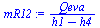 `/`(`*`(Qeva), `*`(`+`(h1, `-`(h4))))