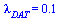 lambda[DAT] = .13