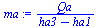 `:=`(ma, `/`(`*`(Qa), `*`(`+`(ha3, `-`(ha1)))))