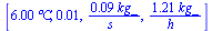 [`+`(`*`(6., `*`(�C))), 0.590e-2, `+`(`/`(`*`(0.879e-1, `*`(kg_)), `*`(s_))), `+`(`/`(`*`(1.21, `*`(kg_)), `*`(h_)))]