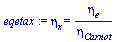 eta[x] = `/`(`*`(eta[e]), `*`(eta[Carnot]))