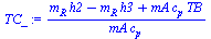 `/`(`*`(`+`(`*`(m[R], `*`(h2)), `-`(`*`(m[R], `*`(h3))), `*`(mA, `*`(c[p], `*`(TB))))), `*`(mA, `*`(c[p])))