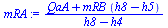 `/`(`*`(`+`(QaA, `*`(mRB, `*`(`+`(h8, `-`(h5)))))), `*`(`+`(h8, `-`(h4))))