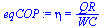 eta = `/`(`*`(QR), `*`(WC))